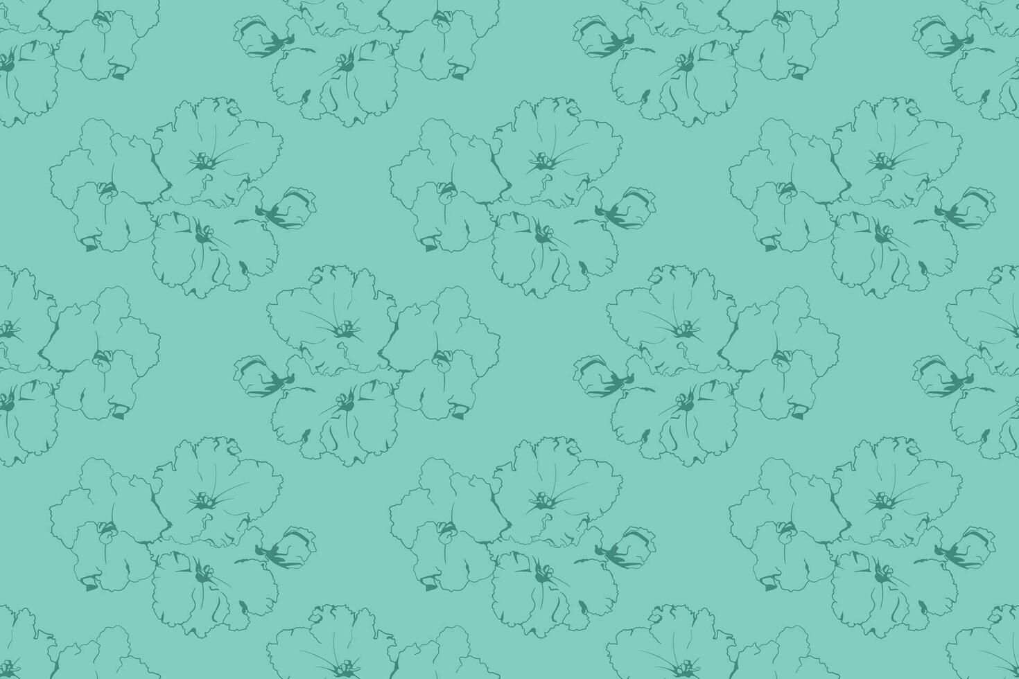 de fundo vector sem costura padrão floral. folhagem e design de papel de parede de flores da natureza.