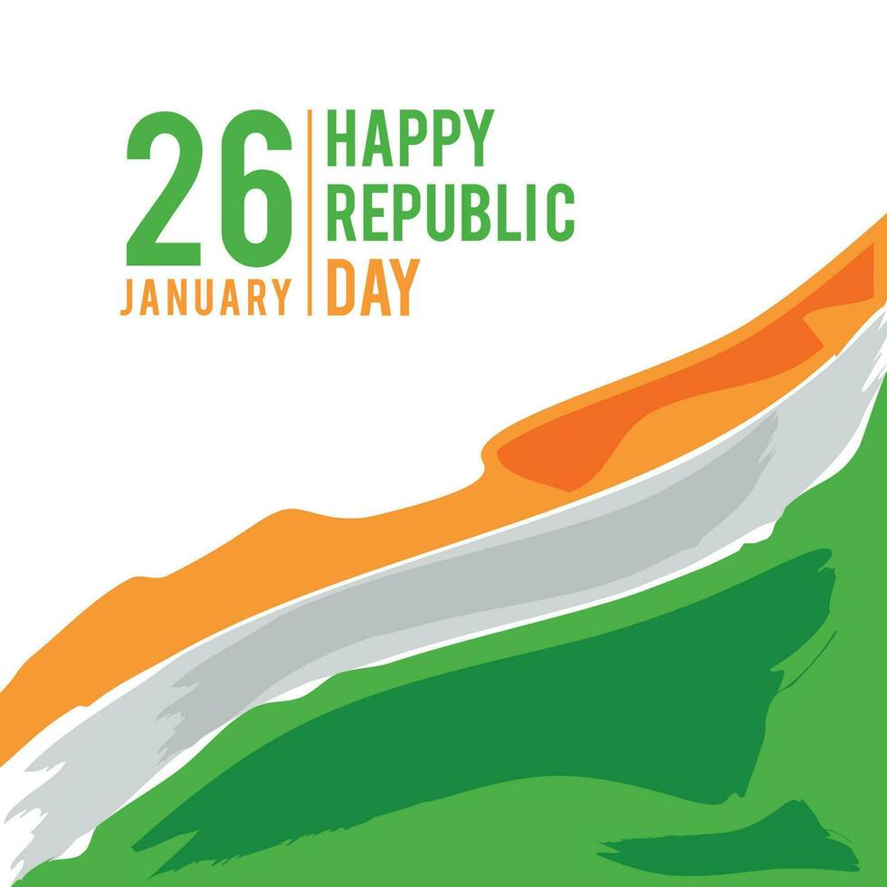 ilustração do feliz indiano república dia celebração poster ou bandeira fundo. vetor ilustração