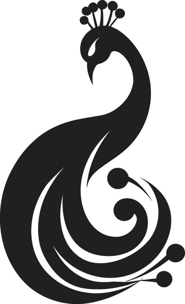esplêndido simetria emblemático pavão ícone pluma perfeição logotipo vetor ícone