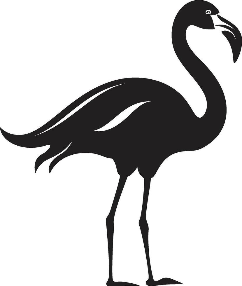 tropical majestade flamingo emblema Projeto ícone coral elegância flamingo logotipo vetor gráfico
