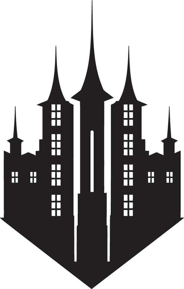 elite propriedades logotipo vetor real Estado urbano utopia Estado emblema Projeto