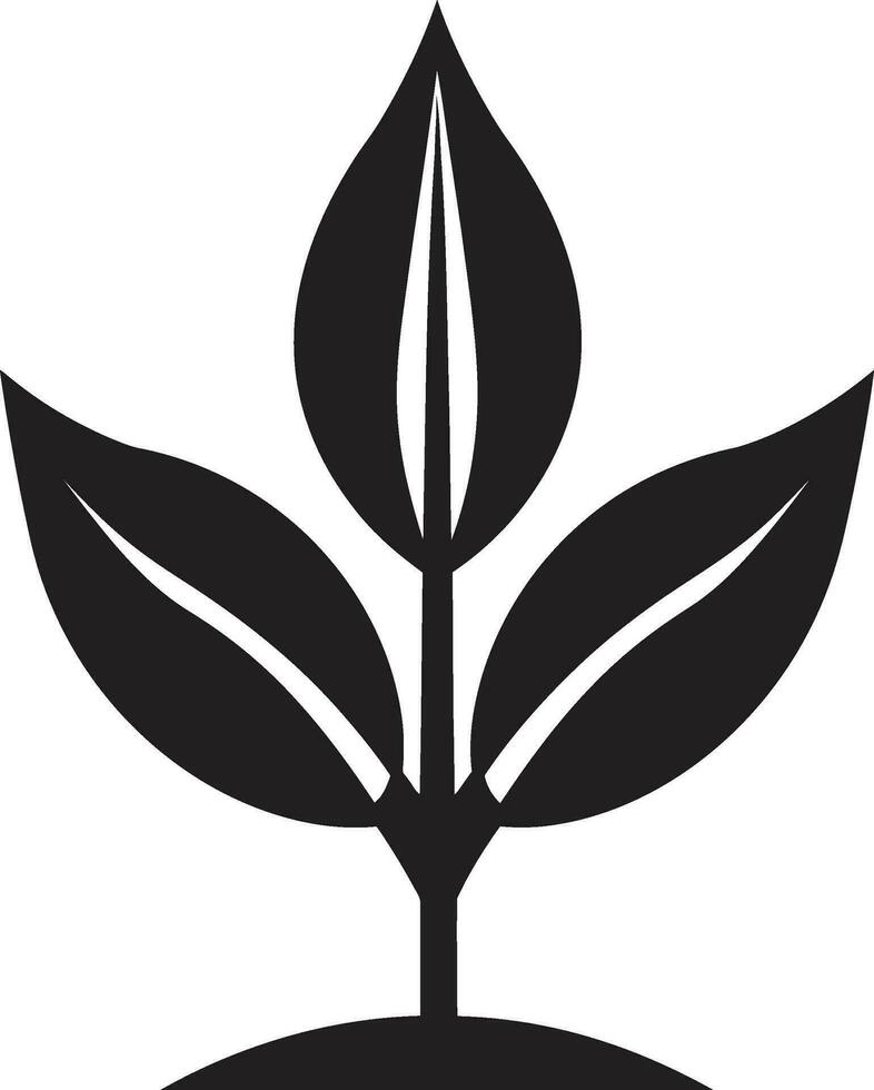 exuberante vida emblemático plantar ícone botânico beleza logotipo vetor ícone