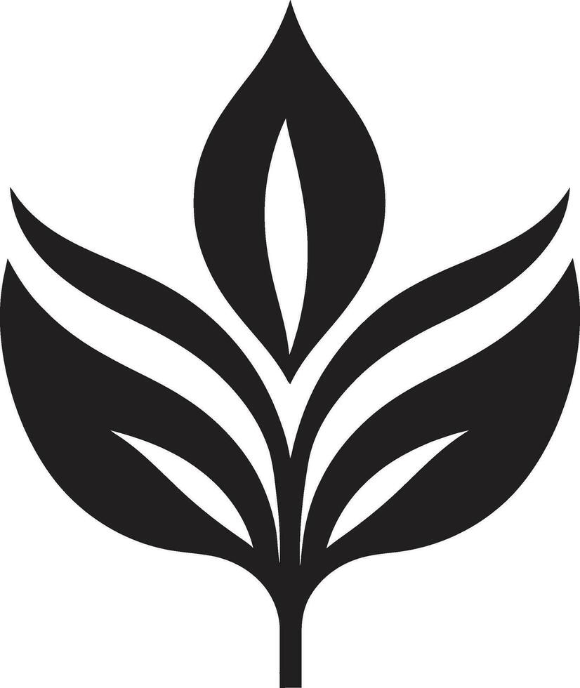 eco encantamento plantar logotipo Projeto botânico brilho emblemático plantar ícone vetor
