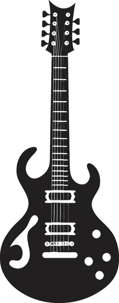 vibrante versos guitarra icônico logotipo vetor harmonia refúgio guitarra logotipo vetor símbolo