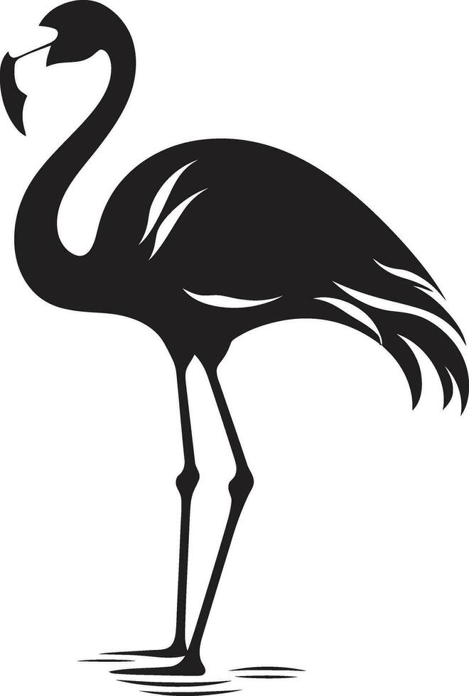 corar beleza flamingo logotipo vetor símbolo radiante costa flamingo pássaro emblema vetor