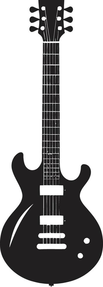 acústico hino guitarra ícone Projeto vetor serenata estilo guitarra logotipo vetor símbolo