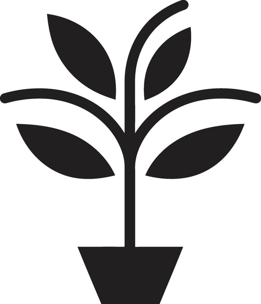 vegetação glória logotipo vetor ícone flora florescer plantar emblema Projeto