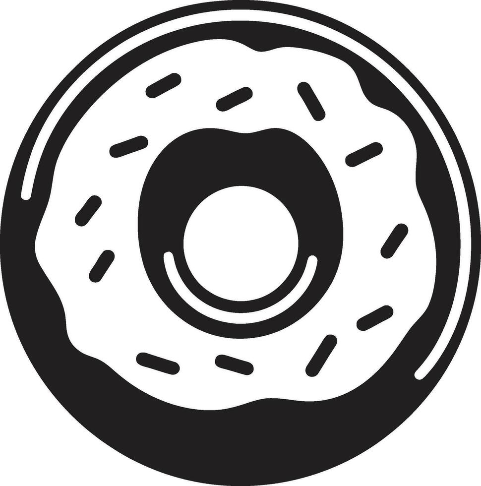 pastoso deleite logotipo vetor ícone doce redemoinhos rosquinha emblema Projeto