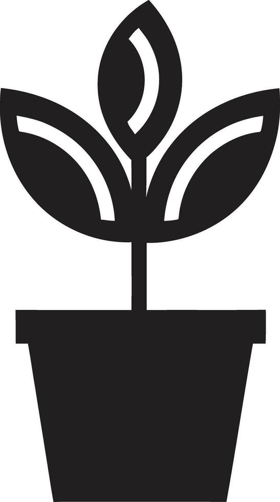 flora florescer plantar emblema Projeto orgânico oásis icônico plantar vetor