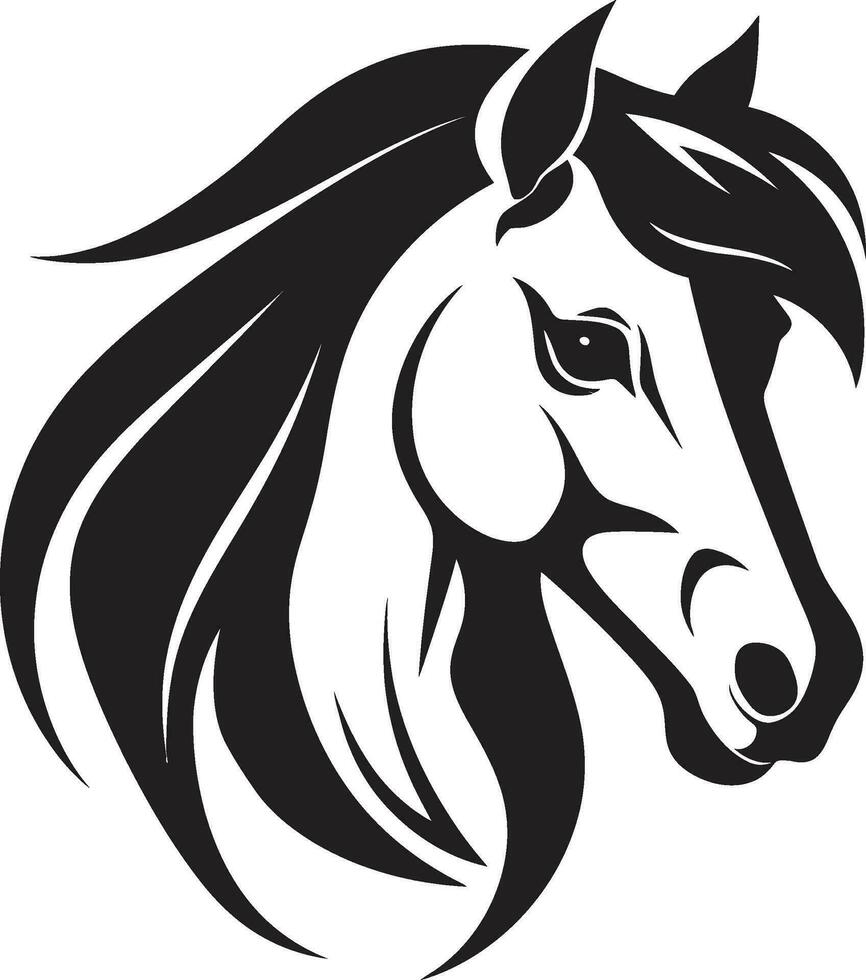 eqüino majestade vetor cavalo emblema rápido passo largo emblemático cavalo logotipo