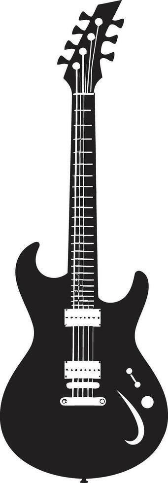 vibrante versos guitarra logotipo vetor gráfico melódico domínio guitarra emblema vetor arte