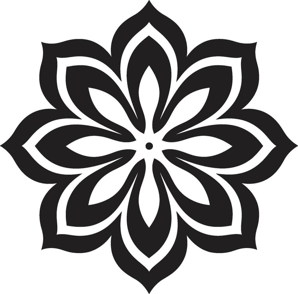 radiante revolver logotipo do mandala ícone etéreo elegância mandala vetor emblema