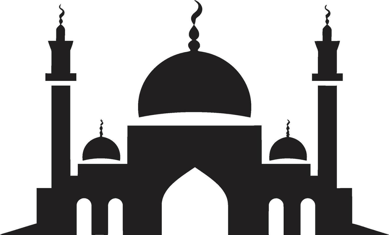 eterno edifício icônico mesquita emblema celestial cidadela emblemático mesquita Projeto vetor