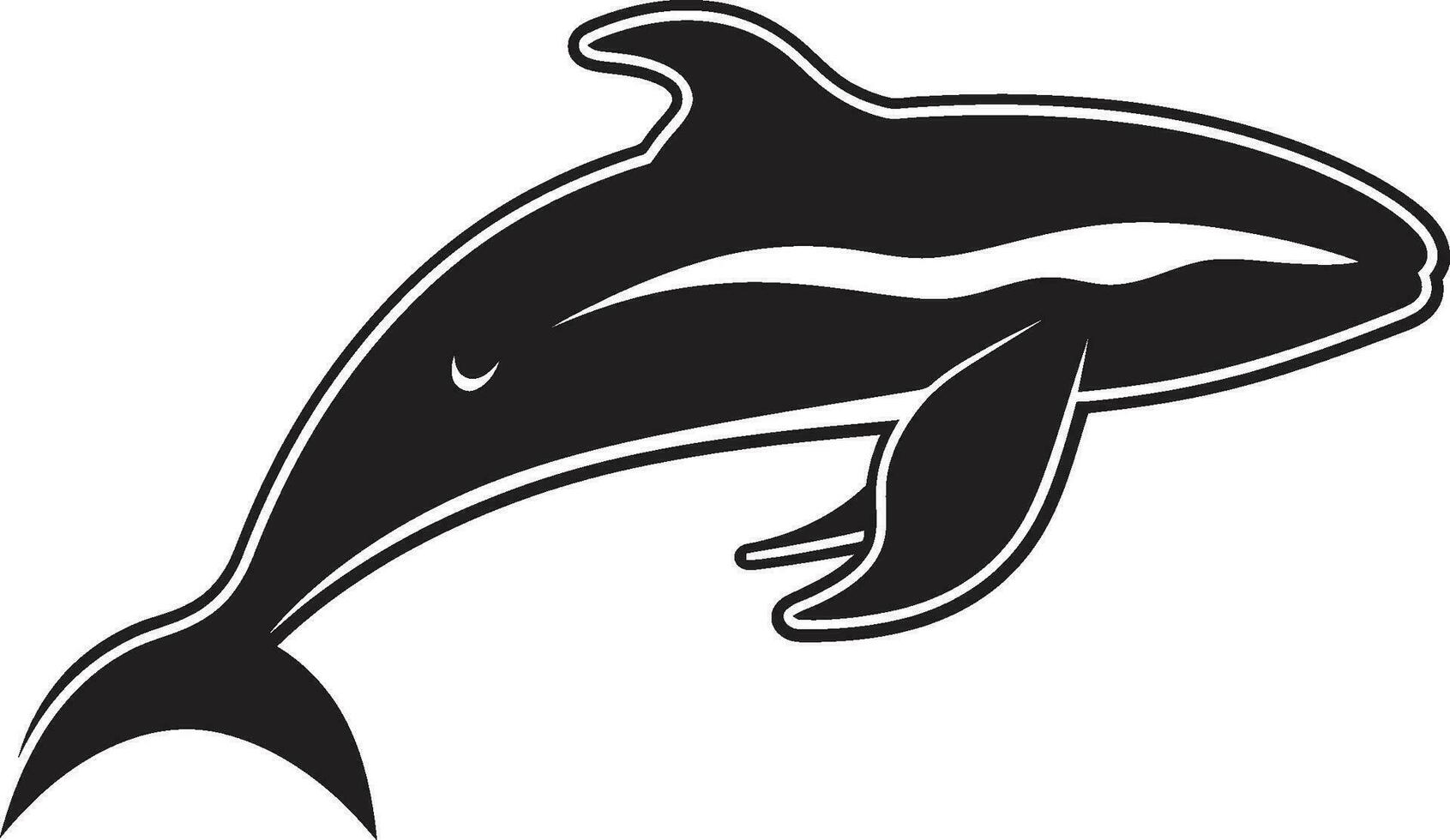 aquático hino baleia emblema Projeto baleia música serenata icônico baleia vetor