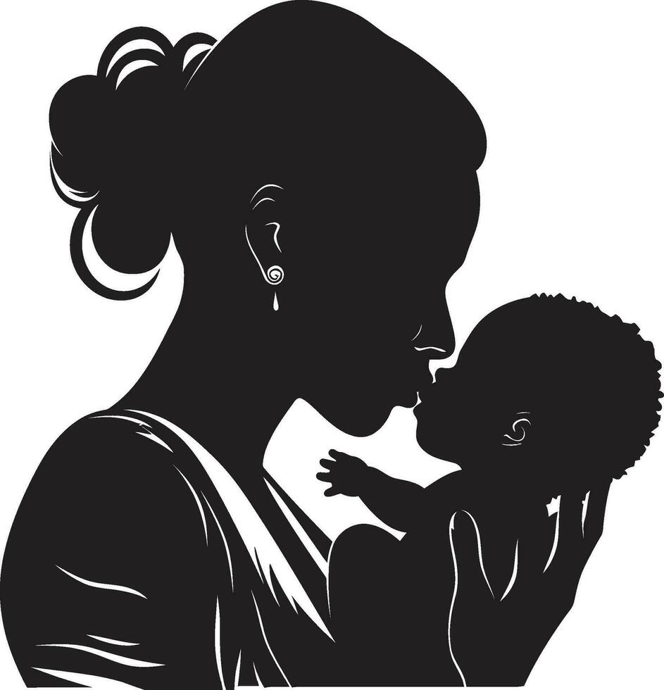 nutrir momentos logotipo do maternidade sereno Apoio, suporte mãe e criança Projeto vetor