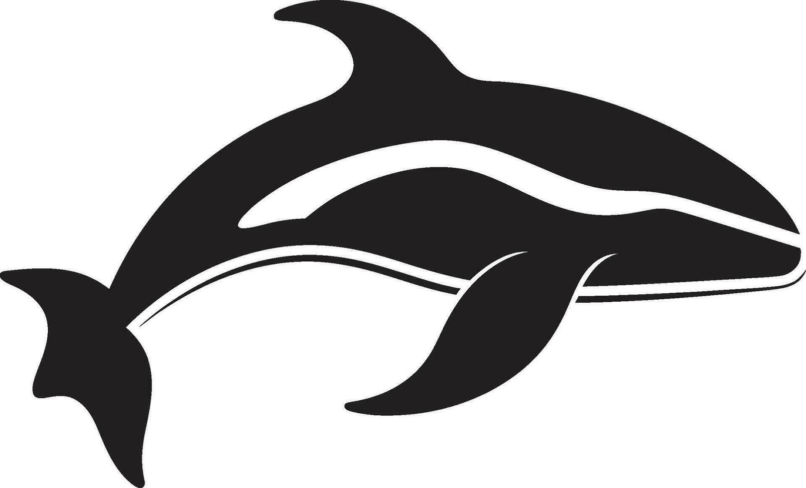 azul hino emblemático baleia ícone oceânico ovação logotipo vetor ícone