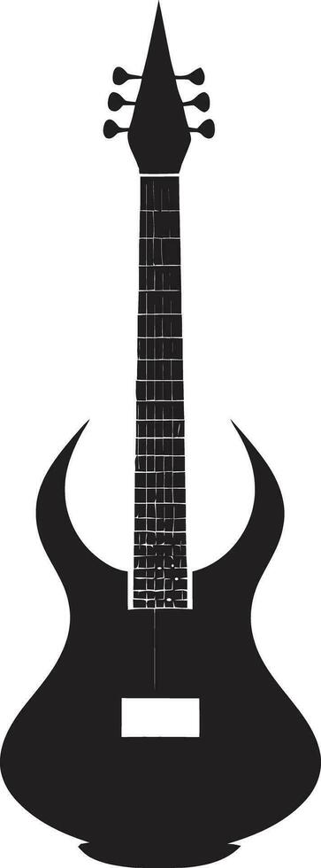 rítmico ressonância guitarra ícone Projeto ícone fretboard fusão guitarra logotipo vetor gráfico