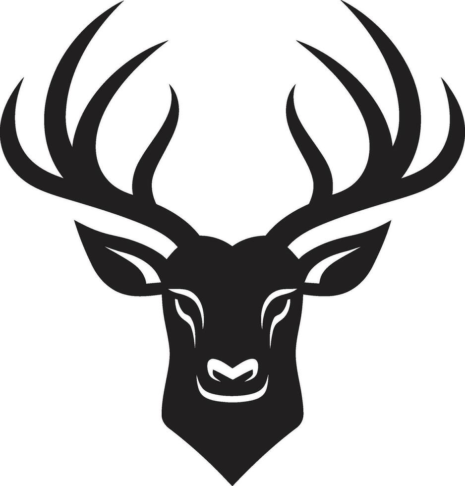 veado elegância veado cabeça logotipo Projeto vetor selvagem majestade veado cabeça emblema vetor ícone