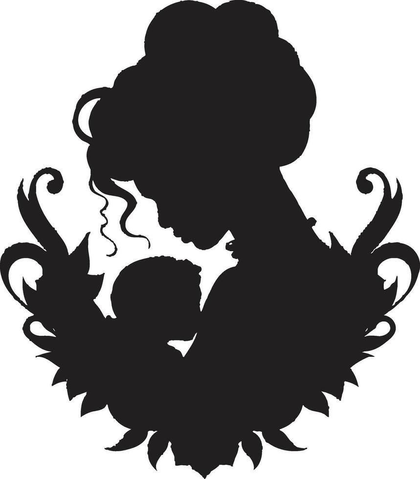 sincero harmonia logotipo vetor ícone concurso laços mulher e criança emblema