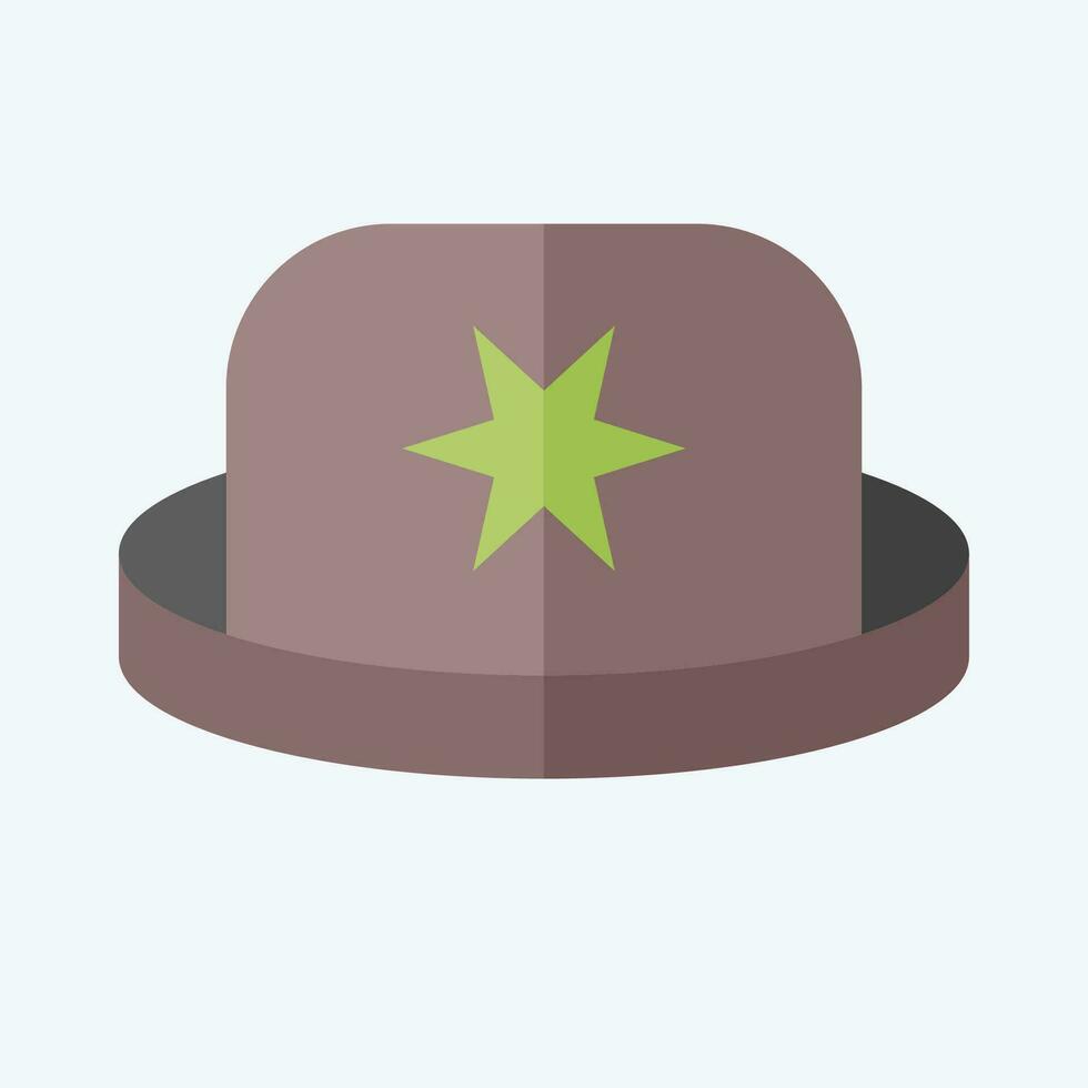 ícone jogador. relacionado para chapéu símbolo. plano estilo. simples Projeto editável. simples ilustração vetor