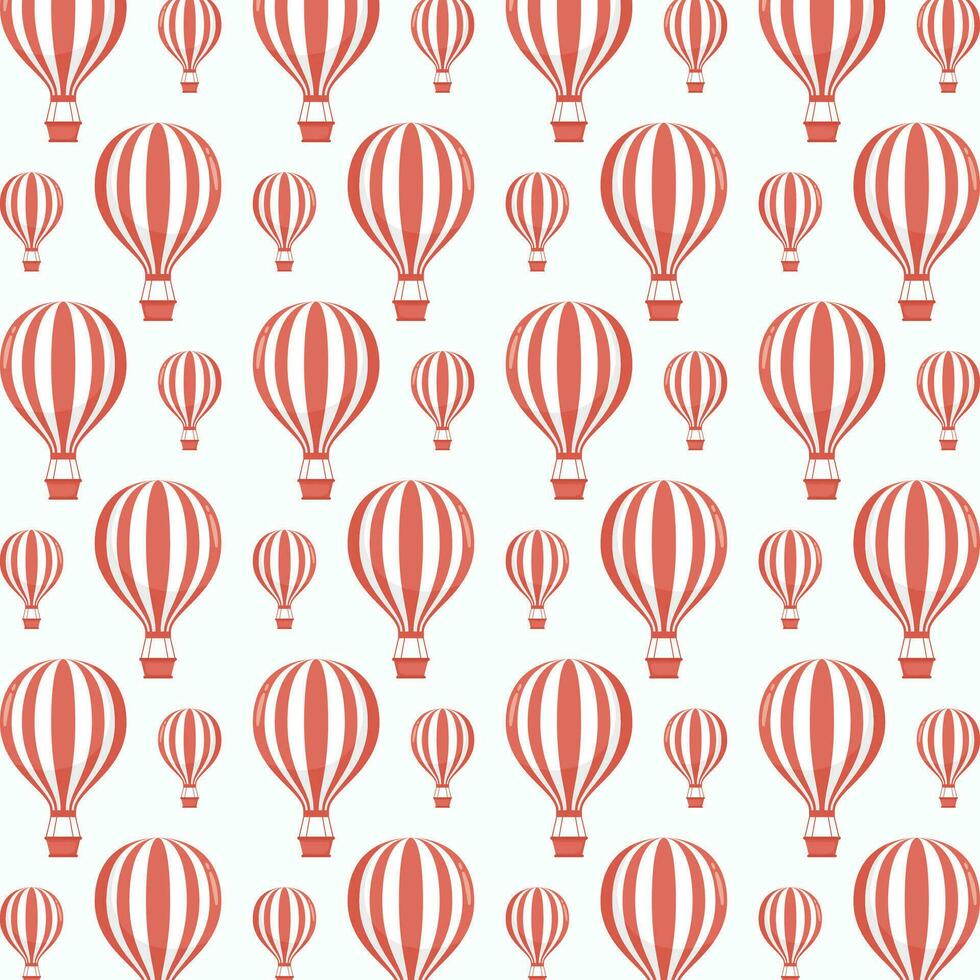quente ar balão abstrato colorida padronizar vetor ilustração