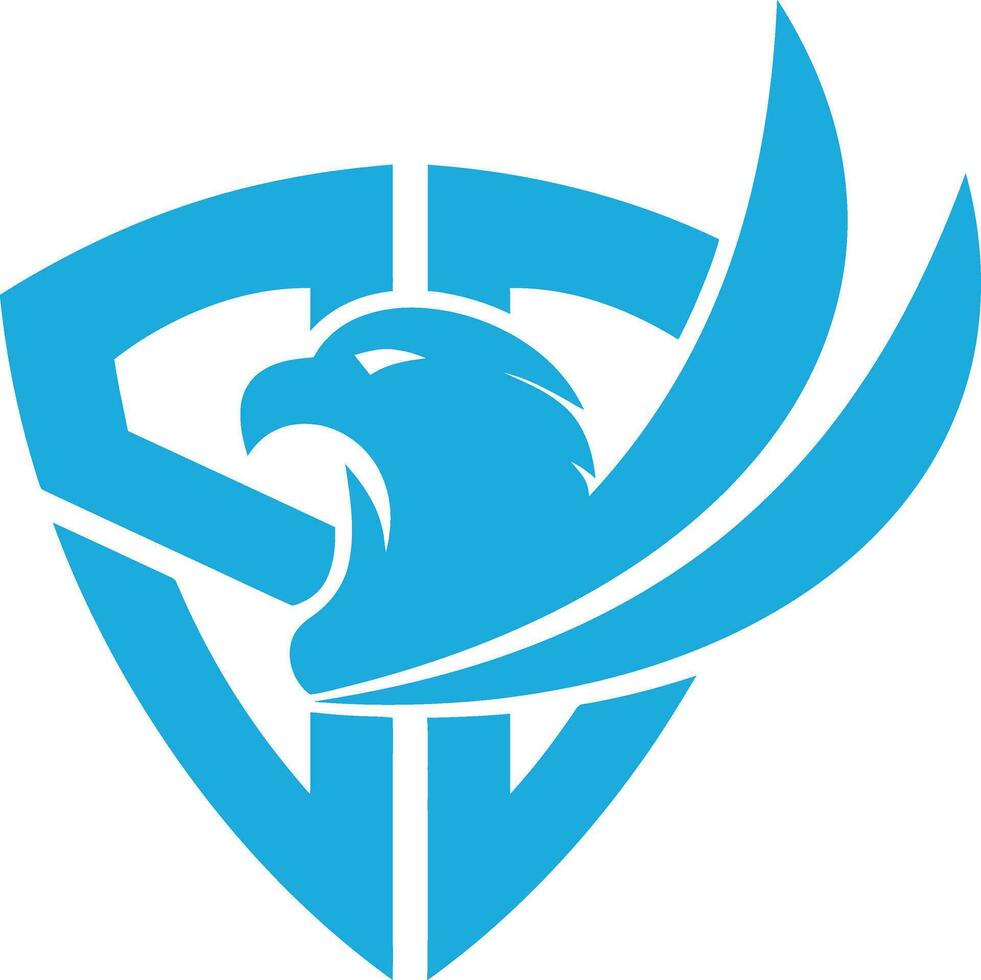 desenho de logotipo de águia vetor
