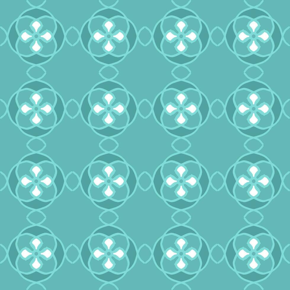 azul turquesa aqua menthe vintage floral interior desatado plano Projeto fundo vetor ilustração