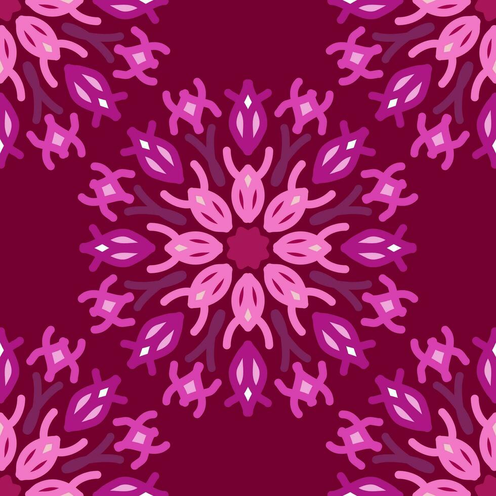 desatado padronizar Rosa tolet mandala floral criativo Projeto vetor ilustração fundo