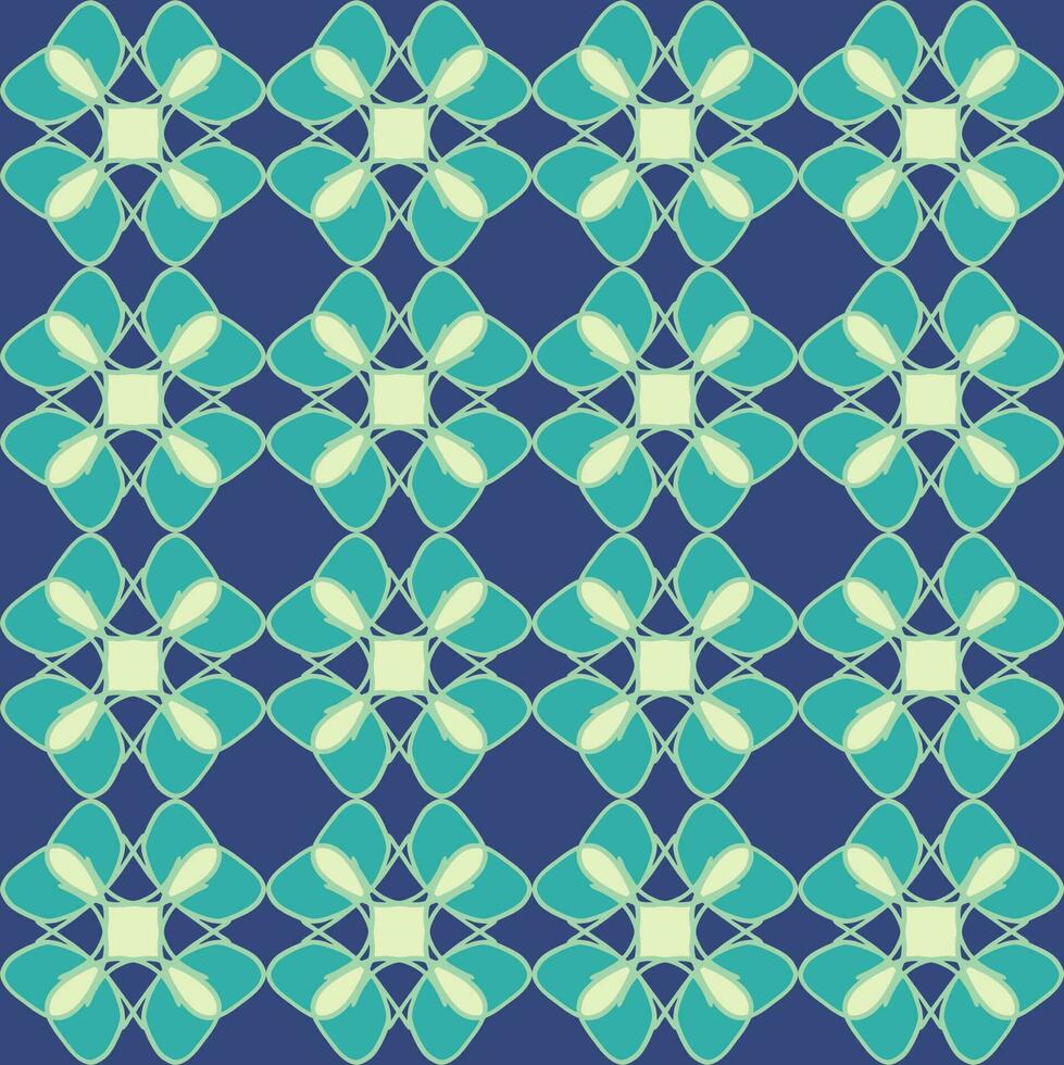 azul turquesa aqua menthe vintage floral interior desatado plano Projeto fundo vetor ilustração