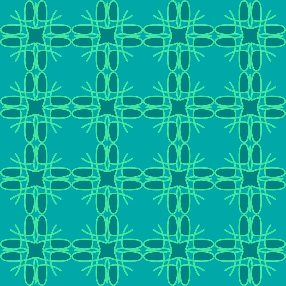 azul turquesa aqua menthe vintage floral interior desatado plano Projeto fundo vetor ilustração