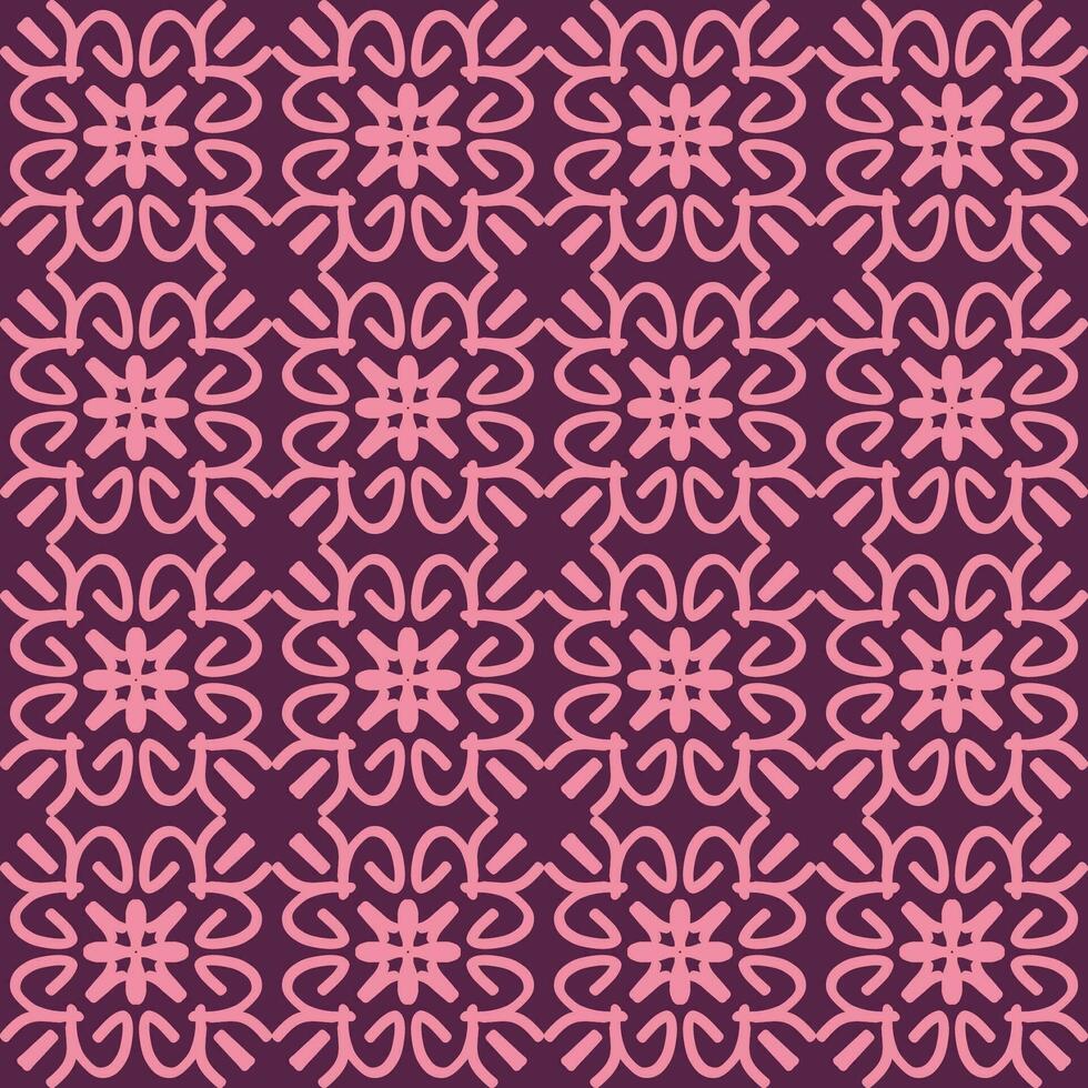 vermelho magenta tolet Rosa mandala arte desatado padronizar floral criativo Projeto fundo vetor ilustração