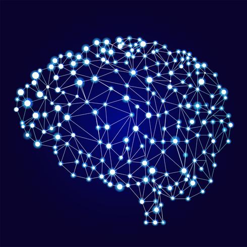 Bandeira de redes neurais artificiais. Uma forma de conexionismo ANNs. Sistemas computacionais inspirados nas redes neurais biológicas. Ilustração vetorial vetor