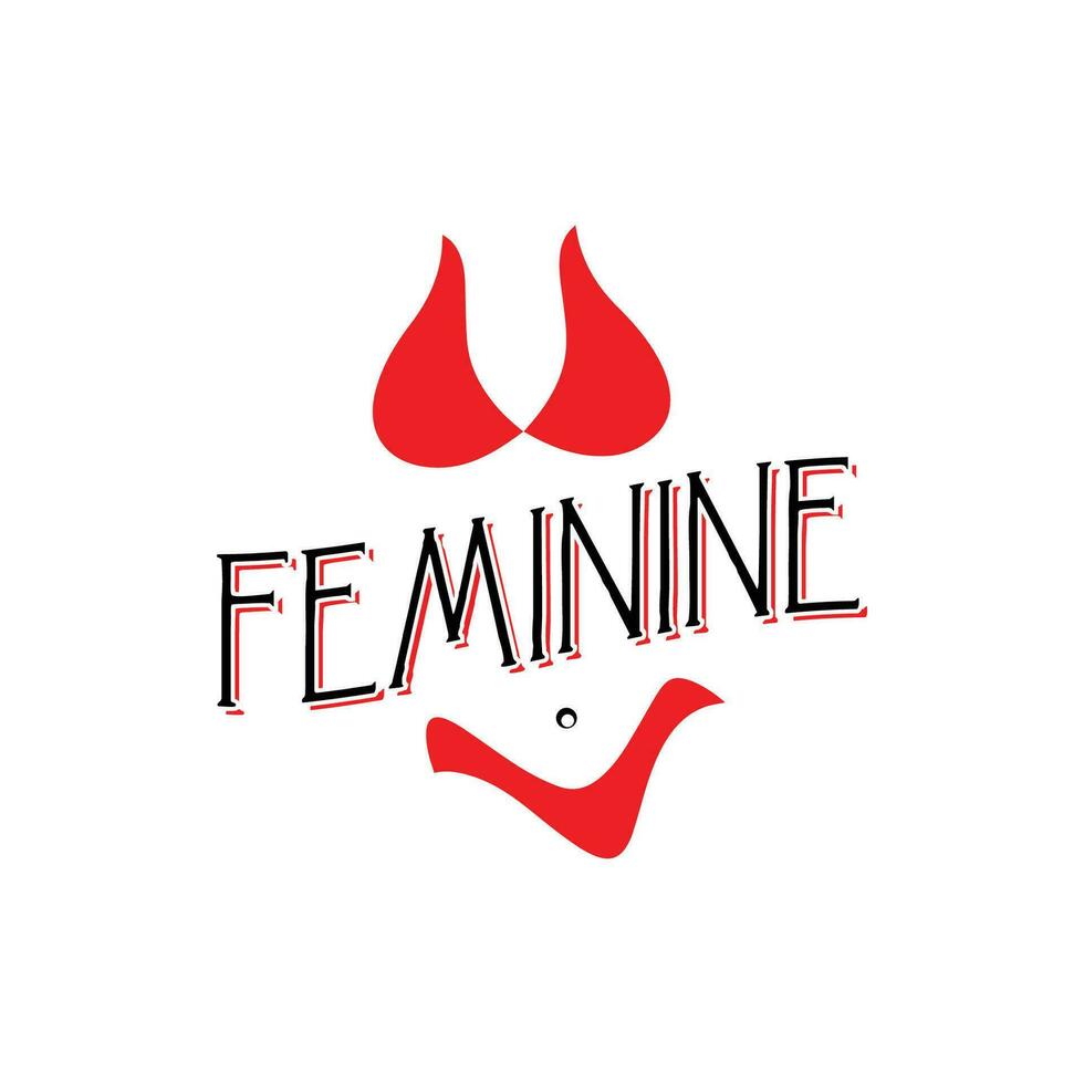 vermelho cor bikini roupas moda inspiração ilustração logotipo Projeto vetor