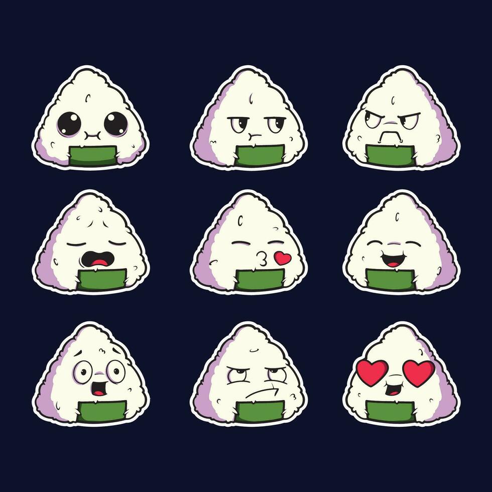 japonês susie emoticon vetor arte