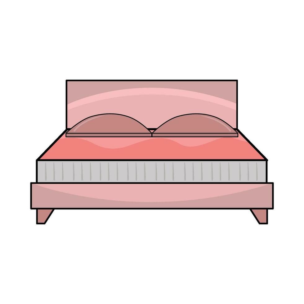 Duplo cama ilustração vetor