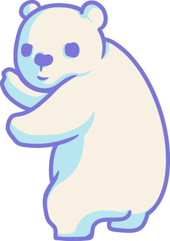 fofa polar Urso vetor ilustração