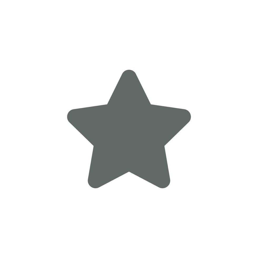 cinzento Estrela ícone vetor modelo isolado em uma branco fundo