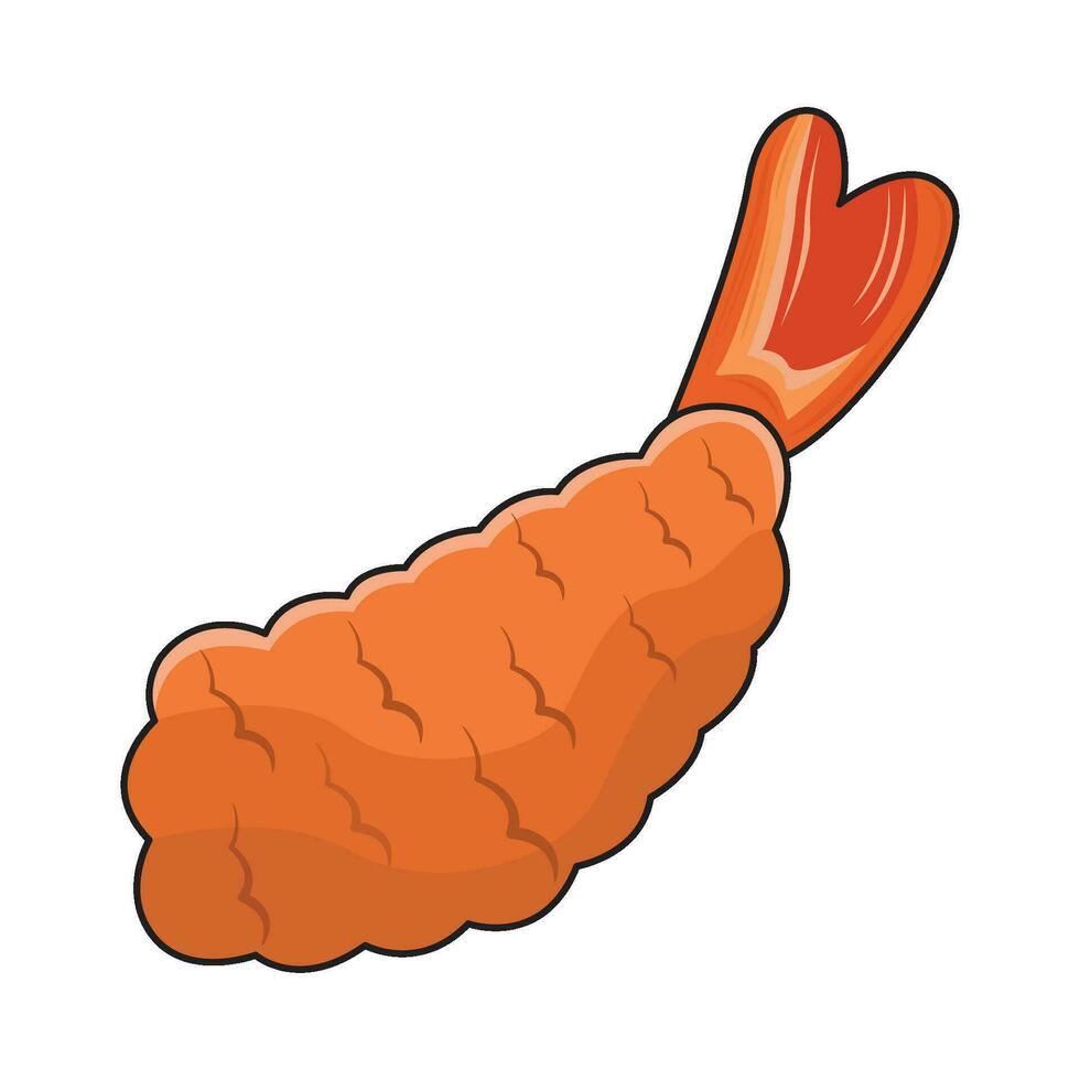 ilustração do tempura vetor