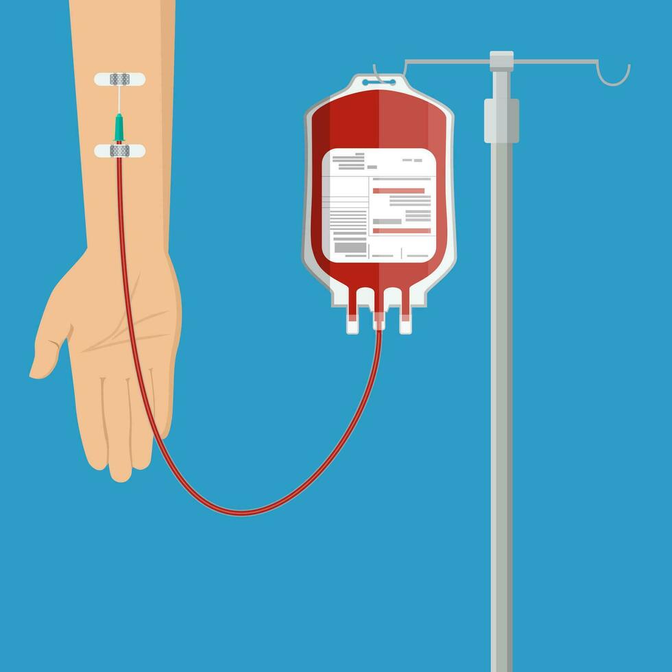 sangue doação dia conceito. vetor