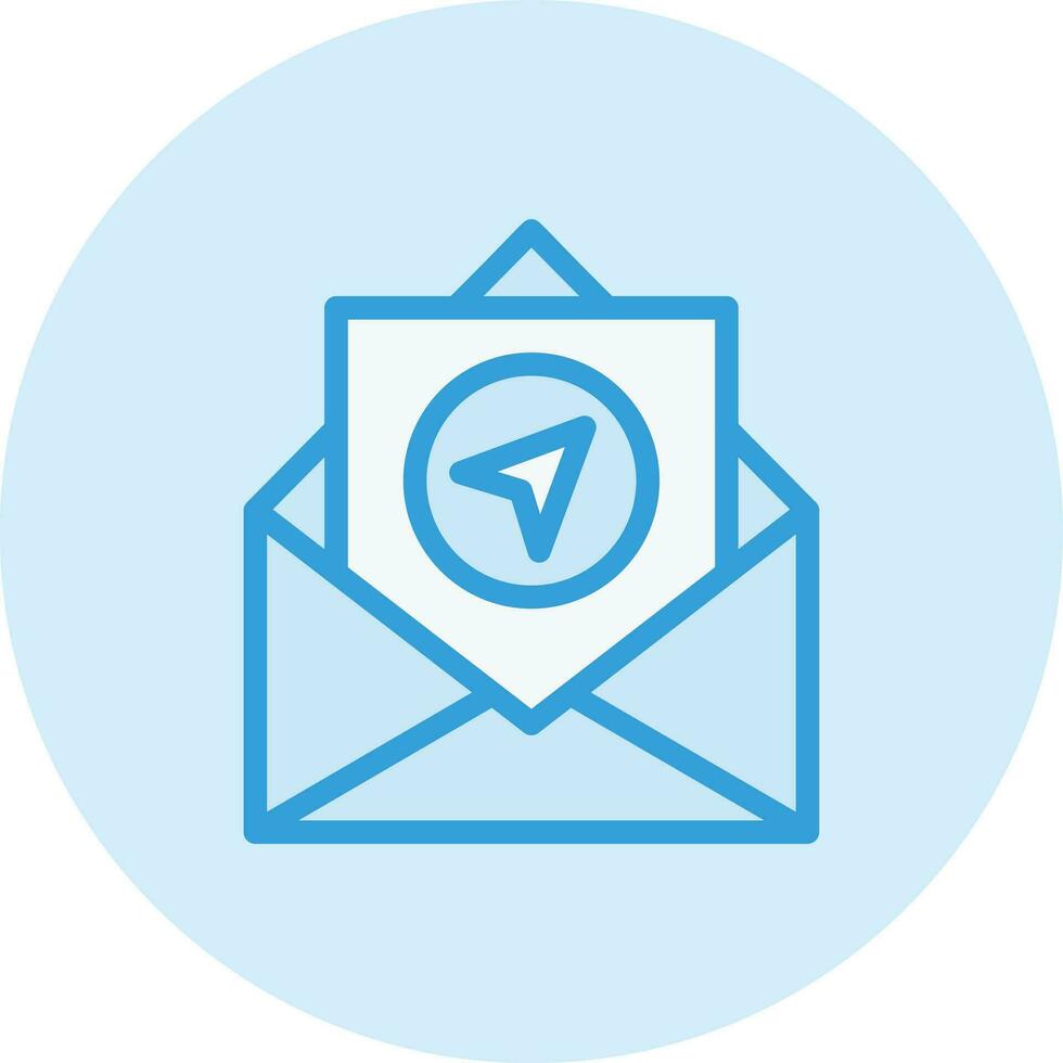 enviar ilustração de design de ícone de vetor de correio