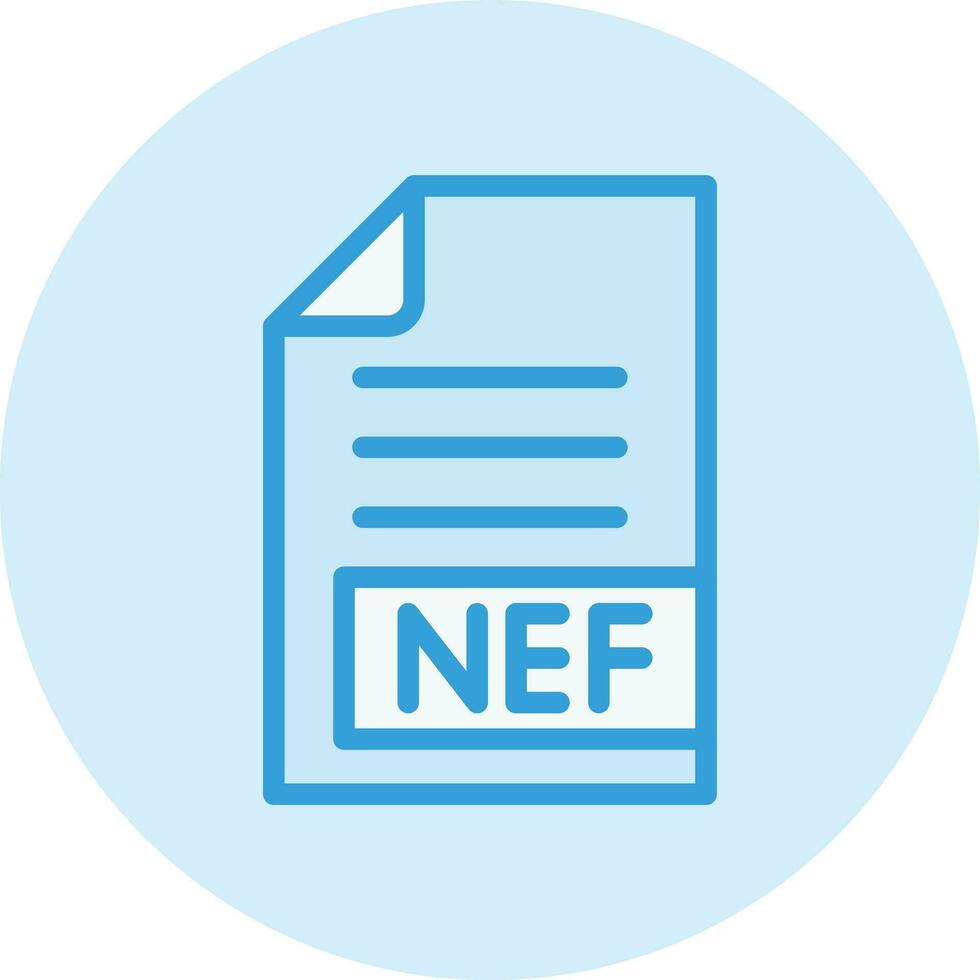 ilustração de design de ícone de vetor nef