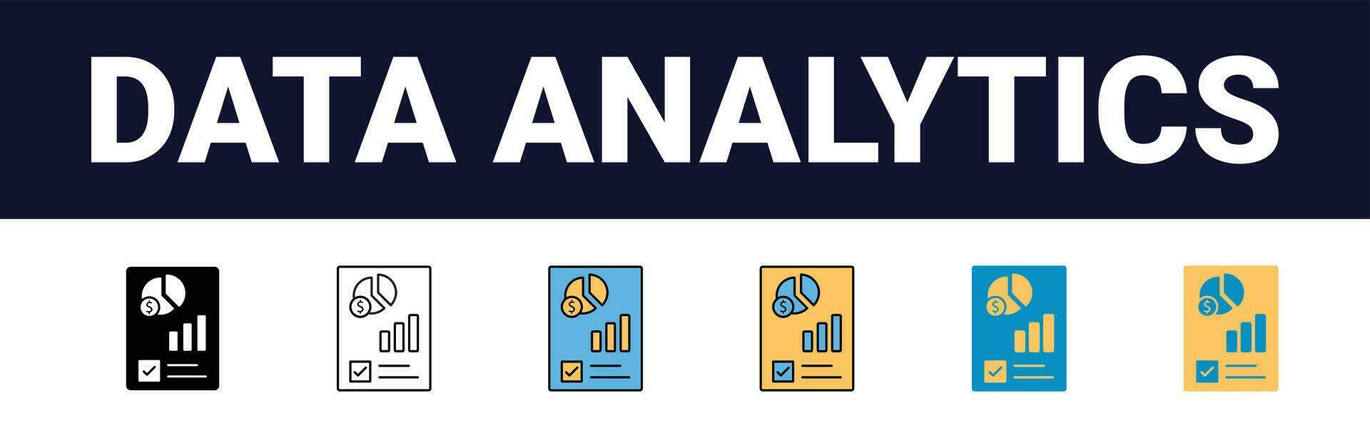 precisão intuições simplificado rede ícones para dados análise, Estatisticas, e analytics minimalista contorno, Preto e cor preencher coleção dentro vetor ilustração. calculadora, dados, base de dados,