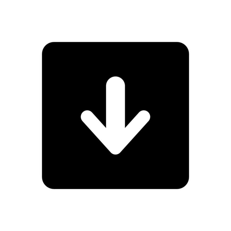 baixar ícone vetor. Envio botão ilustração. carga símbolo ou logotipo. vetor