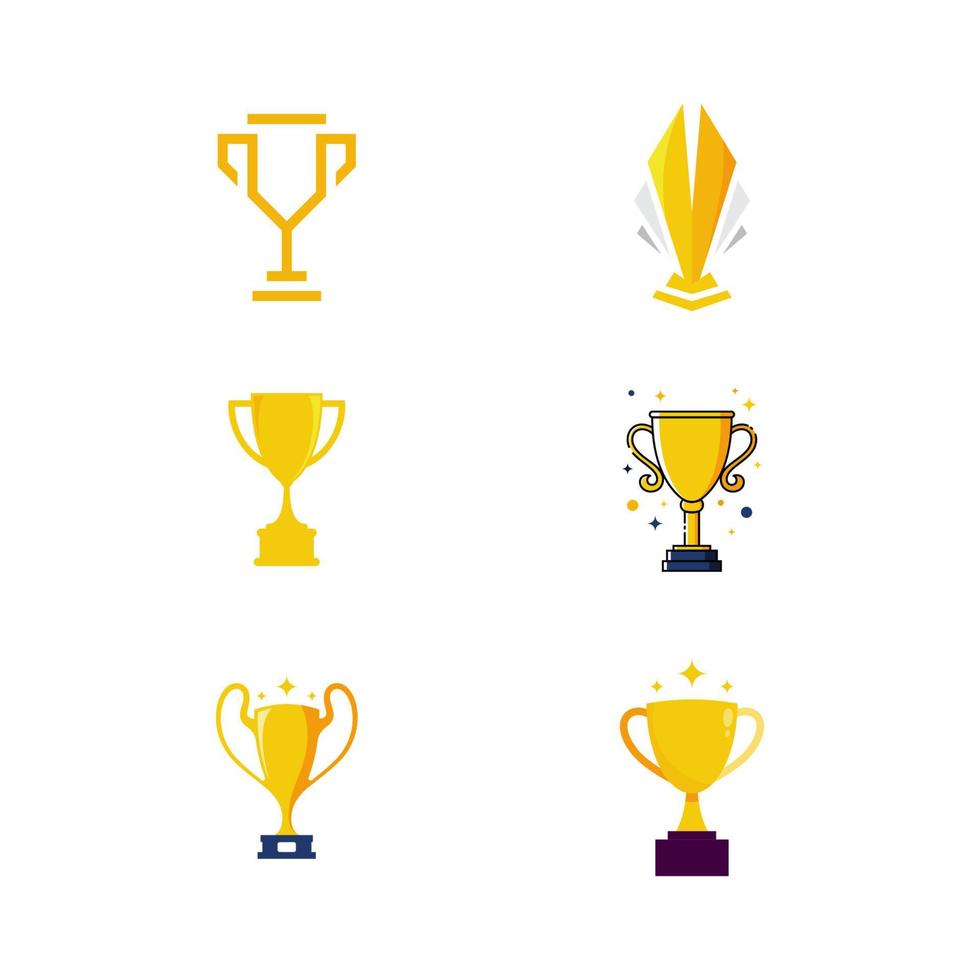 ilustração de design de ícone de vetor de troféu