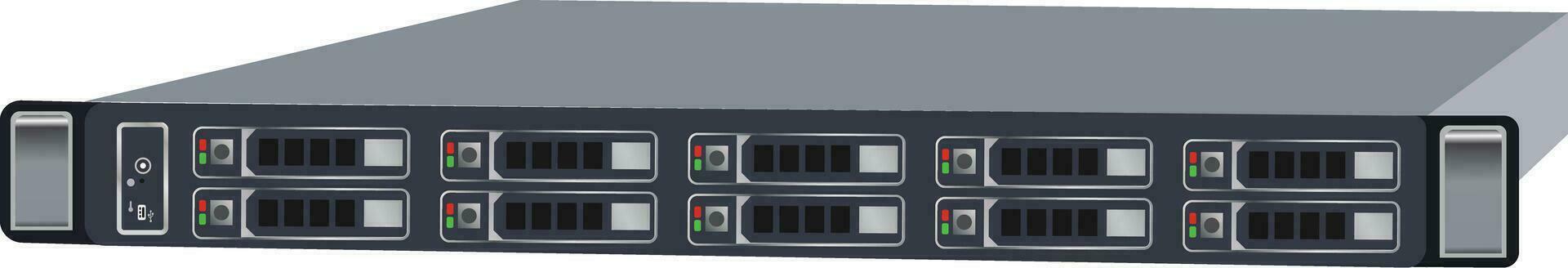 dados armazenamento servidor dispositivo com Alto ilustração vetor