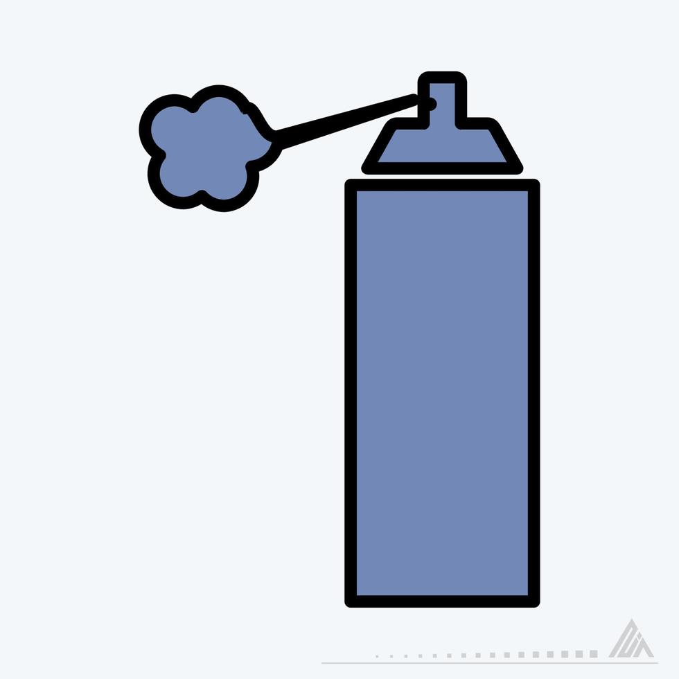 vetor de ícone de tinta spray - estilo azul escuro