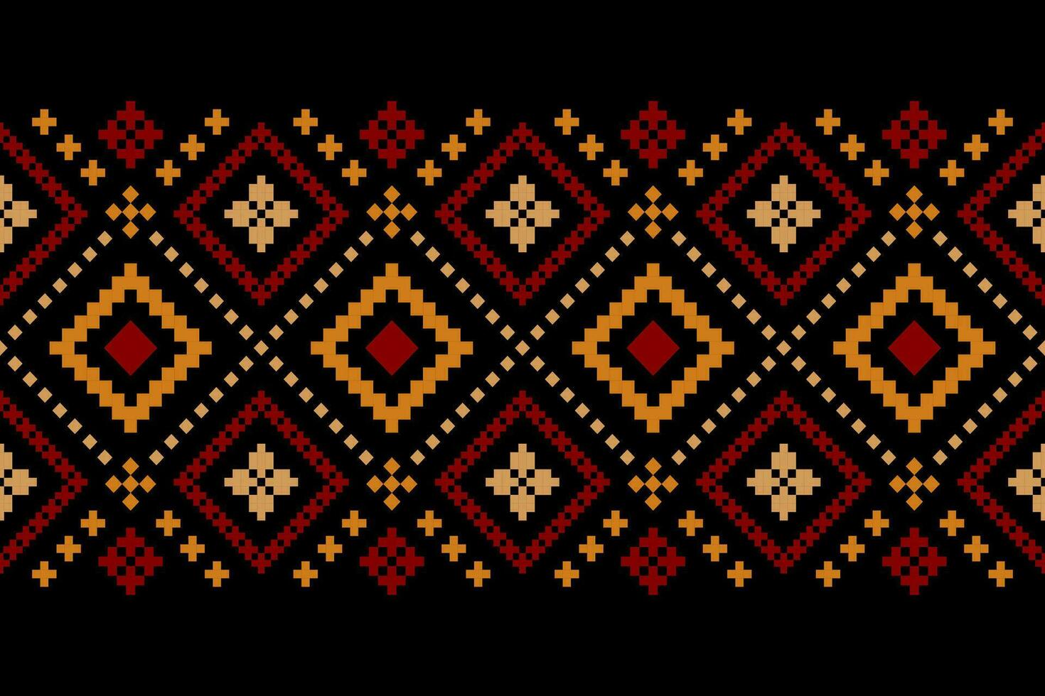 natureza safras Cruz ponto tradicional étnico padronizar paisley flor ikat fundo abstrato asteca africano indonésio indiano desatado padronizar para tecido impressão pano vestir tapete cortinas e sarongue vetor