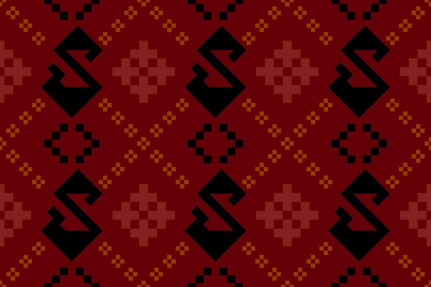 vermelho tradicional étnico padronizar paisley flor ikat fundo abstrato asteca africano indonésio indiano desatado padronizar para tecido impressão pano vestir tapete cortinas e sarongue vetor