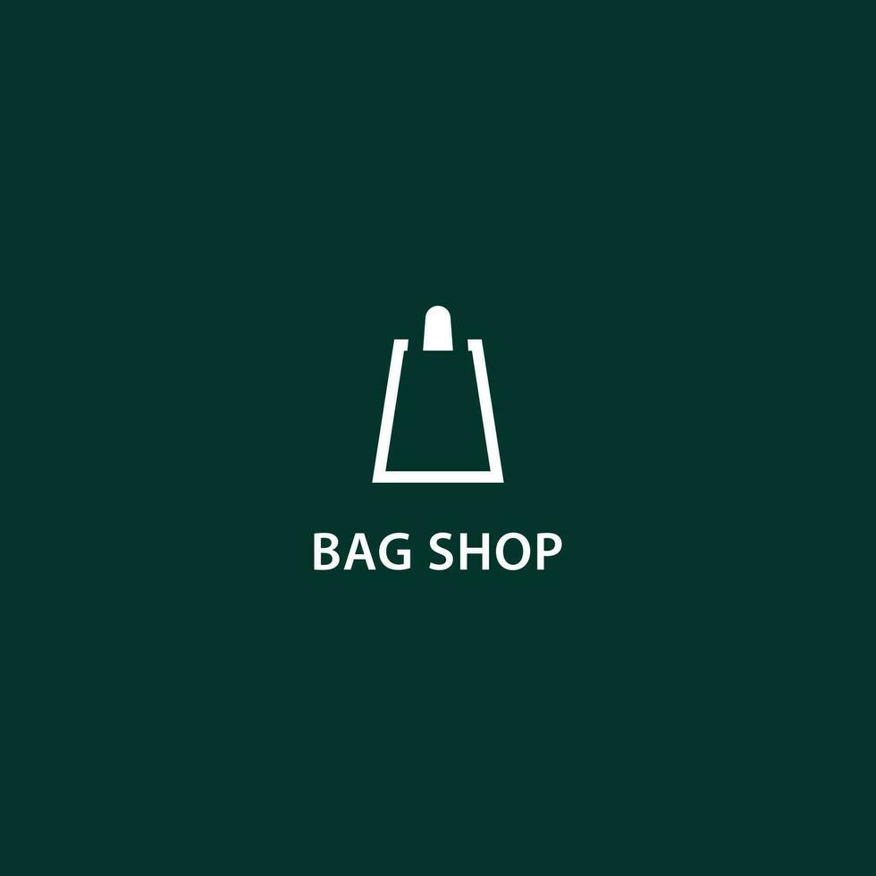 compras saco logotipo simples ícone vetor símbolo