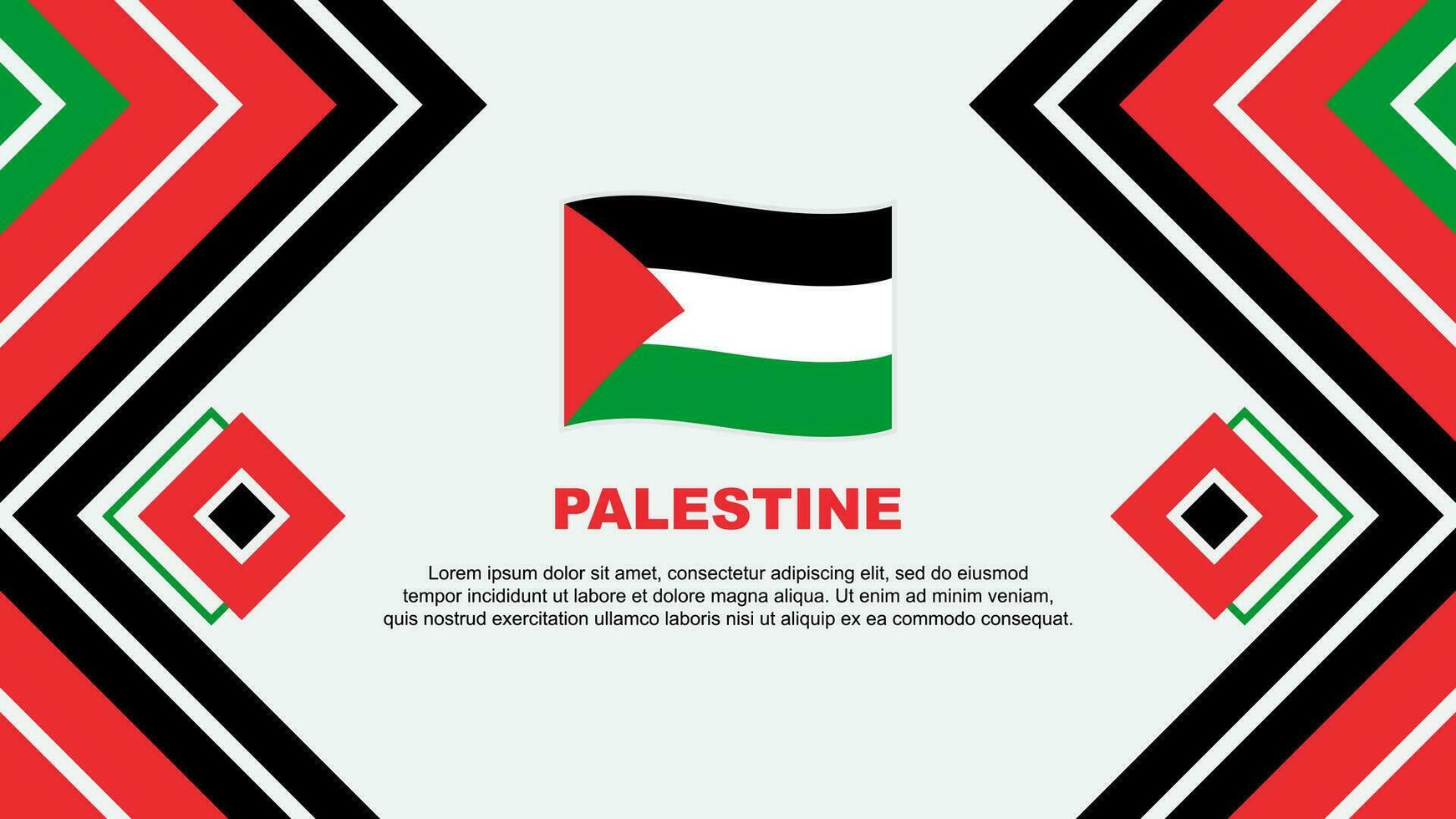 Palestina bandeira abstrato fundo Projeto modelo. Palestina independência dia bandeira papel de parede vetor ilustração. Palestina Projeto